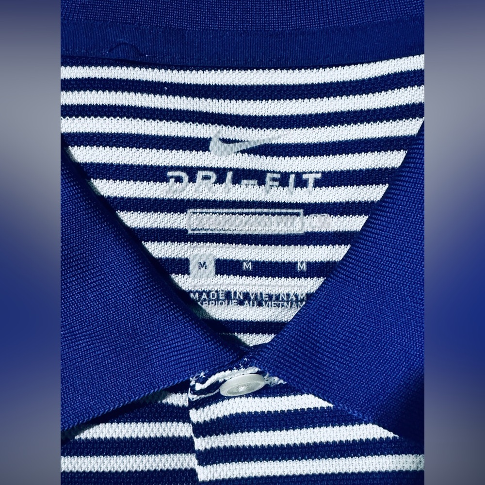 Nike Women’s Purple & White Striped Golf Shirt